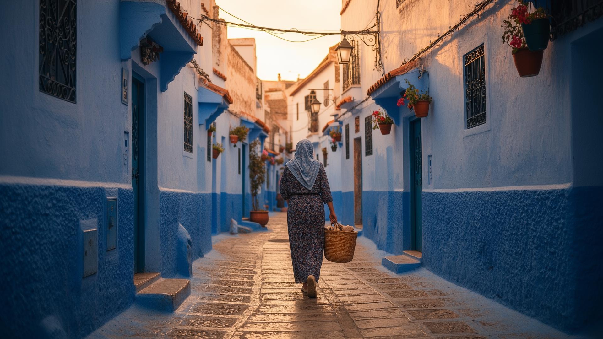 The blue medina, Morocco